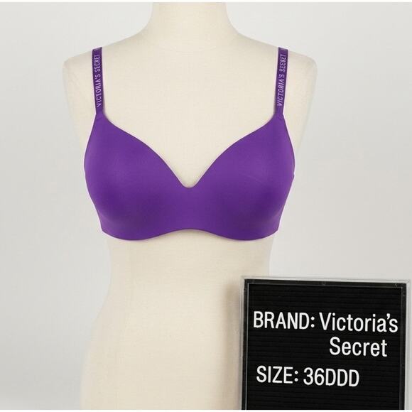 Victoria's Secret Other - Victoria’s Secret Lightly Lined Adjustable Strap Wireless Purple 36DDD